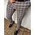 cheap Chinos-Men&#039;s Chinos Trousers Pencil Pants Jogger Pants Plaid Dress Pants Elastic Waist 3D Print Plaid Office Business Streetwear Stylish 1 2