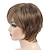 abordables peluca vieja-pelucas marrones cortas en capas con corte pixie con flequillo pelucas sintéticas rectas para mujeres blancas (rubia mixta marrón)