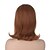 voordelige Historische pruiken-Bruine pruiken voor vrouwen gember pruik | Qaccf 70S pinup pelucas 60S bijenkorf stijl vintage uitstraling vrouwen pruik met pony Halloween pruiken