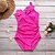 cheap One-Pieces-Women&#039;s Swimwear One Piece Normal Swimsuit Solid Color Ruffle One Shoulder Black Rose Red Bodysuit Bathing Suits Beach Wear Summer Sports