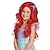 tanie Peruki kostiumowe-peruki księżniczki czerwone dla kobiet peruka cosplay kręcone peruka bob ciemnobrązowy jasny blond pomarańczowy czerwony blond włosy syntetyczne damskie czerwone / codzienne (bez akcesoriów tylko