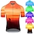 cheap Men&#039;s Jerseys-21Grams Men&#039;s Cycling Jersey Short Sleeve Bike Jersey Top with 3 Rear Pockets Mountain Bike MTB Road Bike Cycling Cycling Breathable Ultraviolet Resistant Quick Dry Yellow Blue Sky Blue Gradient 3D