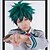 abordables Pelucas de anime-Anime mha bnha izuku midoriya deku peluca cosplay para mujeres hombres niño cosplay (verde - negro)