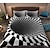 preiswerte 3D-Bettbezüge-3D Vortex 3-teiliges Bettbezug-Set Hotel-Bettwäsche-Sets Bettbezug mit weicher, leichter Mikrofaser, 1 Bettbezug, 2 Kissenbezüge für Doppelbett/Königin/König (1 Kissenbezug für Zwilling/Einzelbett).