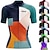 cheap Cycling Jerseys-21Grams Women&#039;s Short Sleeve Cycling Jersey Spandex Polyester Funny Bike Jersey Top Mountain Bike MTB Road Bike Cycling UV Resistant Breathable Quick Dry Sports Blue+Orange Sky Blue+White Green