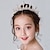 cheap Headbands &amp; Crowns-Kids Baby Girls&#039; Crown Headdress Princess Girl Crown Crystal Headband Golden Frozen Aisha Girl Birthday Hair Accessory