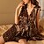 cheap Women&#039;s Sleep &amp; Lounge-Women&#039;s 1 pc Pajamas Nightgown Hot Comfort Sweet Heart Leopard Polyester Home Daily Plunging Neck Breathable Gift Sleeveless Lace Print Spring Summer Black Red White