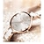 voordelige Quartz horloges-OLEVS Quartz horloges voor Dames Analoog Kwarts Stijlvol Luxe Creatief Titaniumlegering Roestvrij staal Mode