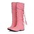 cheap Women&#039;s Boots-Women&#039;s Boots Snow Boots Suede Shoes Slouchy Boots Outdoor Daily Knee High Boots Winter Lace-up Flat Heel Round Toe Casual Suede Loafer Solid Colored Black Pink Brown