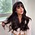 cheap Synthetic Trendy Wigs-Long Wigs for Women with Air Bangs Long Natural Black Dark Brown Wavy Hair Wigs for Girl Brown Wig with Heat Resistant Fiber Synthetic Wig for Daily Party (Dark Ashy Brown, 24inch)