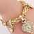 voordelige Quartz-horloges-leuke gouden zilveren hart armband horloge stijl meisje vrouwen hart stalen band armband minnaar horloge cadeau voor vriendin