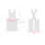 billige forklæde-kokkeforklæde i bomuldshør til kvinder og mænd, køkkenforklæde, personligt haveforklæde med lommer på kryds bagpå uden bindebånd