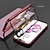 cheap iPhone Cases-Double Safety Lock Case for iPhone 14 13 12 11 Pro Max XS XR X Mini Bumper Case with Camera Lens Protector Double Sided Glass 360 Full Body Metal Frame Clear Cover For iPhone 7 8 Plus