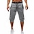 preiswerte Shorts-Herren Sweatshorts Kurze Hose Kurze Sporthose Caprihose Patchwork Kordelzug Glatt Täglich Festtage Ausgehen Strassenmode Basic Schwarz Hellgrau Mikro-elastisch