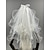 رخيصةأون طرحات الزفاف-مستويين كلاسيكي / حلو الحجاب الزفاف حجاب الكوع مع القوس الساتان 23.62 في (60cm) دانتيل