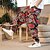 preiswerte Freizeithosen-Herren Haremshosen Jogginghose Trainingshose Hose Hosen Sommerhosen Ausgebeult Elastische Taille Drop Schritt Schmetterling Abstrakt Blume Atmungsaktiv Weich In voller Länge Casual Täglich Baumwolle