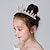 billige Pandebånd &amp; Kroner-børn baby piger &#039;krone hovedbeklædning prinsesse pige krone krystal pandebånd gylden frossen aisha pige fødselsdag hår tilbehør