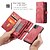 cheap iPhone Cases-Leather Wallet Case Cover for iPhone 12 Pro Protective Wallet Case with Removable Magnetic Closure Card Pockets Zippered Coin Pocket Case