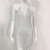 abordables Bikinis-Mujer Bañadores Tapadera Traje de baño Cabestro Brillante Reluciente Blanco Negro Con Tirantes Trajes de baño Elegante Brillante / Fiesta de Cumpleaños