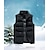 cheap Hiking Tops-Men&#039;s Hiking Vest Padded Jacket Vest Quilted Puffer Jacket Fishing Vest Winter Jacket Coat Lightweight Work Vest Casual Waistcoat Top Outdoor Thermal Warm Packable Breathable Black Dark Blue Hunting