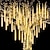 baratos Mangueiras de LED-2 pacote de luzes de natal chuva de meteoros ao ar livre 30 cm 8 tubos 192 luzes de chuva caindo de led plug em pingente de neve em cascata luzes de corda para decorações de pátio de férias de árvore de natal