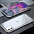 billiga iPhone-fodral-telefon fodral Till Apple Fodral Magnetiskt adsorptionsfodral iPhone 13 Pro Max 12 11 Mini SE 2022 X XR XS Max 8 7 Plus Lucka Genomskinlig Magnet Genomskinlig Härdat glas Metall