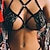 cheap Sexy Bodies-Women&#039;s Lingerie Set Floral Sexy Valentine&#039;s Day Acrylic Fall Winter Black / Spandex / Spring / Summer / Wireless / Strapped