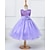 cheap Party Dresses-Kid Girls&#039; Sequins Flower Tulle Dress Princes Party Purple Blushing Pink Fuchsia Cotton Sleeveless Sweet Dresses 2-12 Years