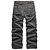 baratos Calças Cargo-Homens Calças Cargo Calça cargo Calças Tático Calças de trabalho Clássico Bolso multi Tecido Exterior Comprimento total Diário Algodão Básico Tático Delgado Preto Branco