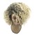 olcso Csúcsminőségű parókák-szőke női paróka szőke göndör paróka afro-amerikai parókák puha szintetikus paróka divatos női ombre parókák