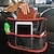 cheap Car Organizers-Car Net Pocket Large Adjustable Buckle Strap Car Seat Bag Holder Car Mesh Purse Holder between Seats 1PCS