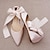 cheap Wedding Shoes-Wedding Shoes for Bride Bridesmaid Women Closed Toe Pointed Toe Ivory Blue Burgundy Pink Satin Flats with Ribbon Tie Bow Bowknot Flat Heel Wedding Party Valentine&#039;s Day Elegant Comfort