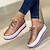 voordelige Damessneakers-Dames Sneakers Grote maten Platform sneakers Witte schoenen Dagelijks Effen Kleur Zomer Lente Herfst Plateau Platte hak Ronde Teen Sportief Casual Wandelen PU Veters Zilver Donkerrood Zwart