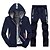 abordables chándal y sudadera con capucha para hombre-Hombre Tracksuit Sudadera Trajes para correr Negro Azul Piscina Gris Deporte Ropa deportiva Ropa Sudaderas con capucha Sudaderas