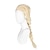 Χαμηλού Κόστους Περούκες μεταμφιέσεων-περούκα elsa cosplay περούκα κυματιστή μεσαία περούκα μονόχρωμη μείγμα καφέ συνθετικών μαλλιών λευκές γυναικείες περούκες