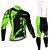 cheap Cycling Jersey &amp; Shorts / Pants Sets-21Grams® Men&#039;s Long Sleeve Cycling Jersey with Bib Tights Mountain Bike MTB Road Bike Cycling Green Sky Blue Orange Graphic Design Bike UV Resistant Quick Dry Sports Graphic Patterned Solid Color