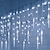 voordelige Led string lichten-3.5m 96led licht string met 24 slappe ijskegel ijspegel lichten kerstkrans gordijn fairy lichtslingers tuindecoratie optioneel eu ons uk