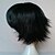 cheap Costume Wigs-Cosplay  Wig Synthetic Wig Cosplay Wig Straight Straight With Bangs Wig Short Black Synthetic Hair Women‘s Black hairjoy