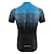 cheap Men&#039;s Jerseys-BERGRISAR Men&#039;s Short Sleeve Cycling Jersey with 3 Rear Pockets Summer Polyester Black Red Green Gradient Bike Jersey Top Mountain Bike MTB Road Bike Cycling Quick Dry Breathable Reflective Strips