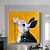 voordelige Verf-gelukkig pasen mintura handgemaakte olieverf op canvas muur kunst decoratie moderne abstracte konijn dier foto voor home decor gerold frameloze ongestrekte schilderij
