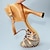 Недорогие Обувь для латиноамериканских танцев-Жен. Обувь для латины Для вечеринок Учебный Тренировочные Блестящий кристалл с блестками и драгоценными камнями На каблуках Стразы Каблук &quot;Клеш&quot; «Т»-ремешок Хаки / Сатин