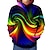 cheap Girl&#039;s 3D Hoodies&amp;Sweatshirts-Girls&#039; 3D Optical Illusion Hoodie Long Sleeve 3D Print Spring Fall Winter Basic Polyester Kids 3-12 Years Outdoor Daily