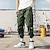 cheap Cargo Pants-Men&#039;s Cargo Pants Cargo Trousers Joggers Trousers Cropped Pants Elastic Waist Multi Pocket Solid Color Ankle-Length Weekend Streetwear Stylish Hip-Hop Black khaki