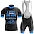 cheap Men&#039;s Clothing Sets-21Grams Men&#039;s Cycling Jersey with Bib Shorts Short Sleeve Mountain Bike MTB Road Bike Cycling Winter Black Red Blue Graphic Bike Clothing Suit 3D Pad Breathable Quick Dry Back Pocket Polyester Spandex