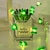 cheap LED String Lights-St. Patrick&#039;s Day Lights Decorative Shamrocks LED String Lights 5m 16.4FT 50LEDs Battery Powered Fairy Lucky Clover String Lights for Bedroom Party Feast Green Irish Decoration