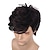 Χαμηλού Κόστους Ανδρικές περούκες-μαύρες περούκες για άνδρες συνθετική περούκα ίσια περούκα μαύρα συνθετικά μαλλιά ανδρική μαύρη