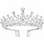 halpa Hiusten muotoilutarvikkeet-kristalli tiara kruunu naisille tanssiaisten kuningatar kruunu quinceanera näytelmä kruunut prinsessa kruunu strassi kristalli morsiamen kruunu tiara naisille hopea kullan väri