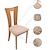 ieftine Husa scaun de sufragerie-2 buc. husă scaun scaun de sufragerie husă alb elastic pentru scaun negru gri, moale, culoare solidă, durabil, lavabil, protectie de mobilier pentru petrecere în sufragerie