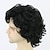 tanie Peruki męskie-Czarne peruki dla mężczyzn średniowieczna peruka przebranie na karnawał peruka kręcone środkowa część peruka czarne włosy syntetyczne męskie czarne!