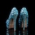 cheap Wedding Shoes-Wedding Shoes for Bride Bridesmaid Women Closed Toe Platform Silver Gold Blue Red  Colorful Faux Leather Pumps With Rhinestone Crystal Stiletto  Wedding Party Evening Elegant Classic Luxurious